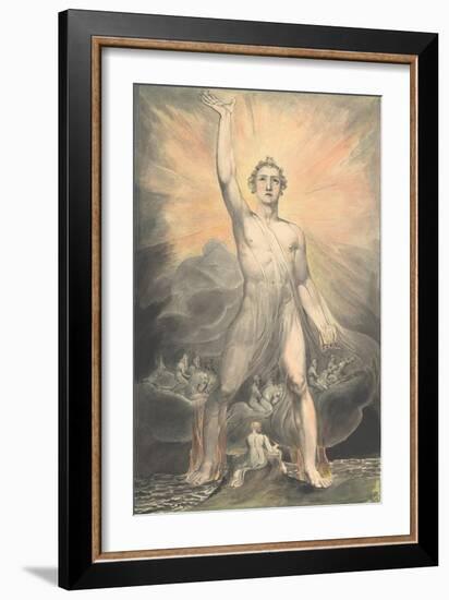 The Angel of Revelation, c.1805-William Blake-Framed Giclee Print