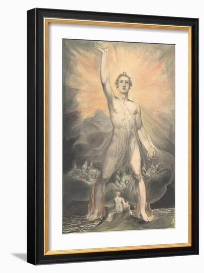 The Angel of Revelation, c.1805-William Blake-Framed Giclee Print