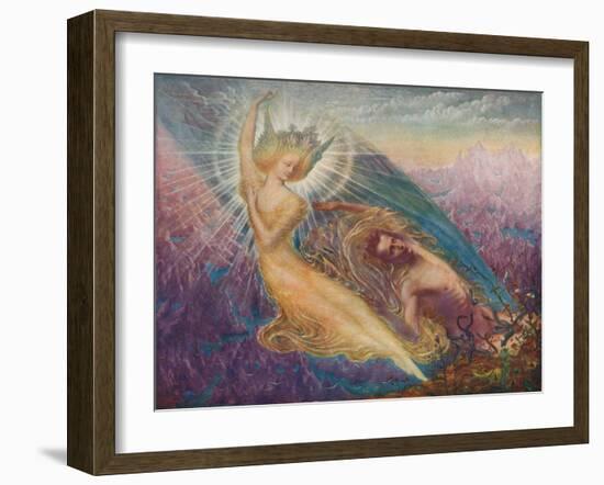 'The Angel of Splendours', c1894, (1911)-Jean Delville-Framed Giclee Print