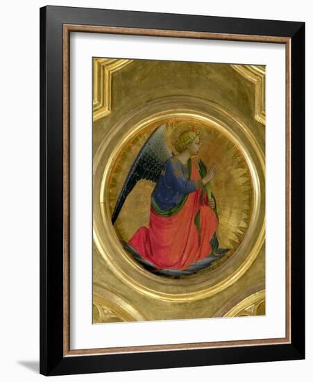 The Angel of the Annunciation, Altarpiece, Church of San Domenico in Perugia-Fra Angelico-Framed Giclee Print