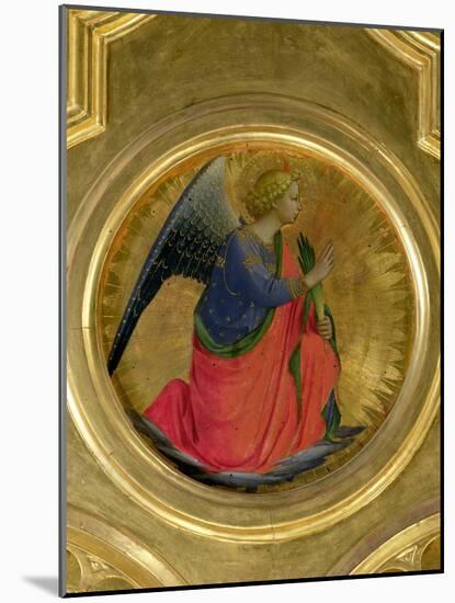 The Angel of the Annunciation, Altarpiece, Church of San Domenico in Perugia-Fra Angelico-Mounted Giclee Print