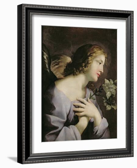 The Angel of the Annunciation, c.1650-Giovanni Francesco Romanelli-Framed Giclee Print