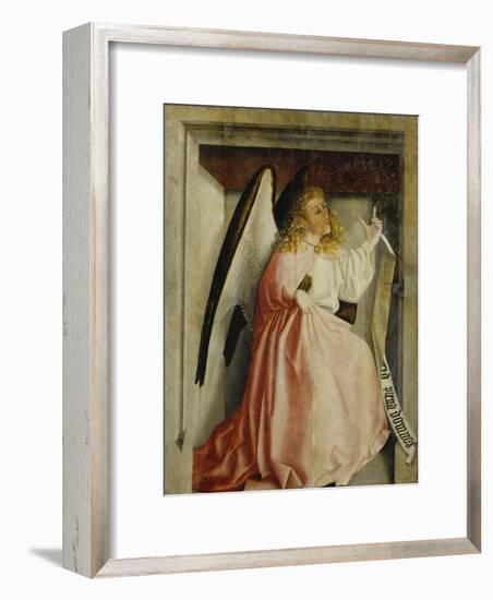 The Angel of the Annunciation (Exterior of the Heilsspiegel Altarpiece), C. 1435-Konrad Witz-Framed Giclee Print