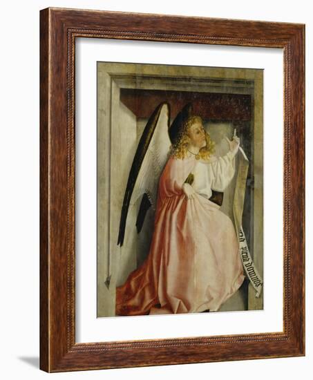 The Angel of the Annunciation (Exterior of the Heilsspiegel Altarpiece), C. 1435-Konrad Witz-Framed Giclee Print