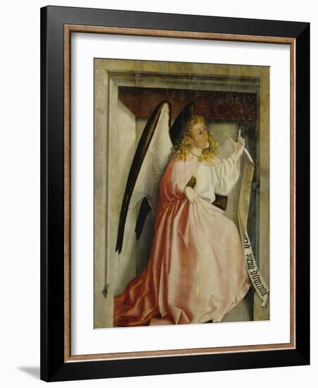 The Angel of the Annunciation (Exterior of the Heilsspiegel Altarpiece), C. 1435-Konrad Witz-Framed Giclee Print