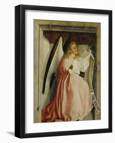 The Angel of the Annunciation (Exterior of the Heilsspiegel Altarpiece), C. 1435-Konrad Witz-Framed Giclee Print