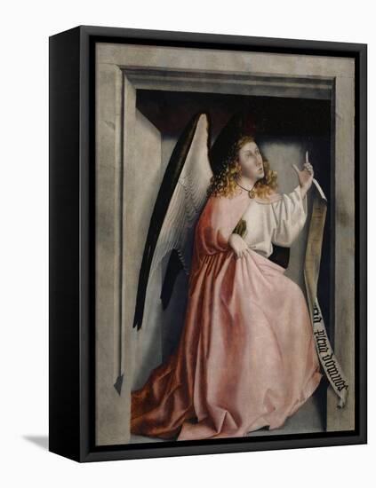 The Angel of the Annunciation from the Heilspiegel Altarpiece, c.1435-Konrad Witz-Framed Premier Image Canvas