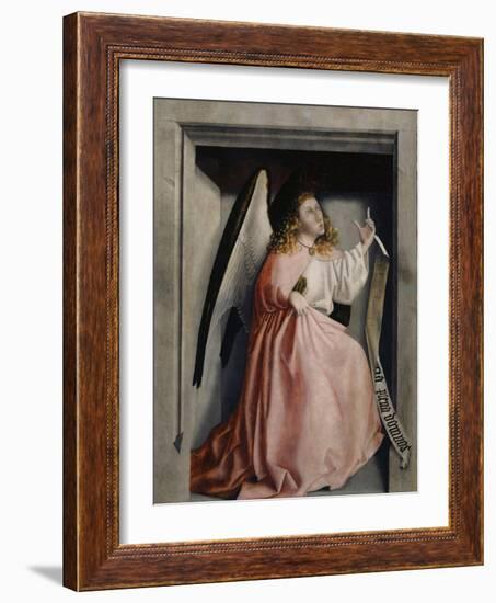 The Angel of the Annunciation from the Heilspiegel Altarpiece, c.1435-Konrad Witz-Framed Giclee Print