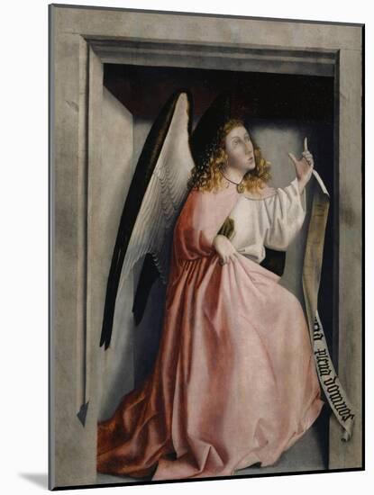 The Angel of the Annunciation from the Heilspiegel Altarpiece, c.1435-Konrad Witz-Mounted Giclee Print
