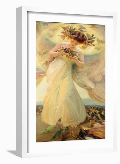 The Angel of the Birds-Franz Dvorak-Framed Giclee Print