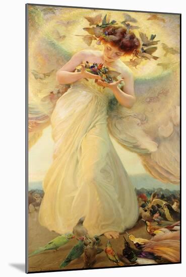 The Angel of the Birds-Franz Dvorak-Mounted Giclee Print