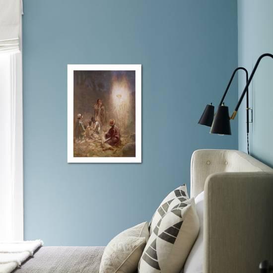 The Angel Of The Lord Announces The Arrival Of Jesus To The Shepherds Giclee Print William Hole Art Com