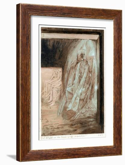 The Angel of the Lord on the Stone of the Sepulchre, 1897-James Jacques Joseph Tissot-Framed Giclee Print