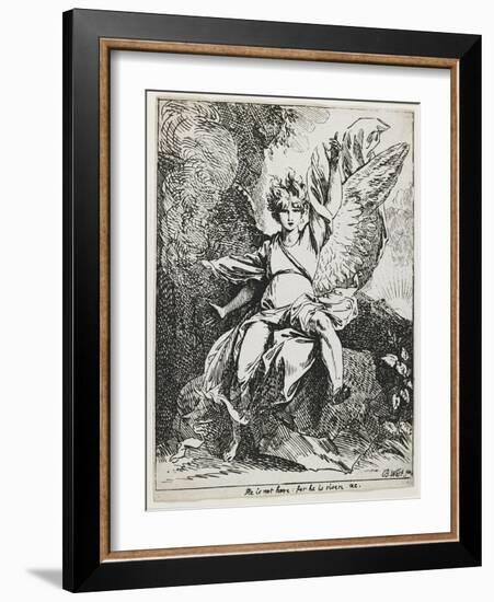 The Angel of the Resurrection , from Specimens of Polyautography, 1801 (Published 1803)-Benjamin West-Framed Giclee Print