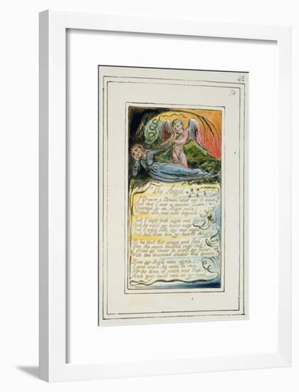 The Angel: Plate 42 from 'Songs of Innocence and of Experience', C.1802-08-William Blake-Framed Giclee Print