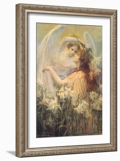 The Angel’S Message, 1905-George Hillyard Swinstead-Framed Giclee Print