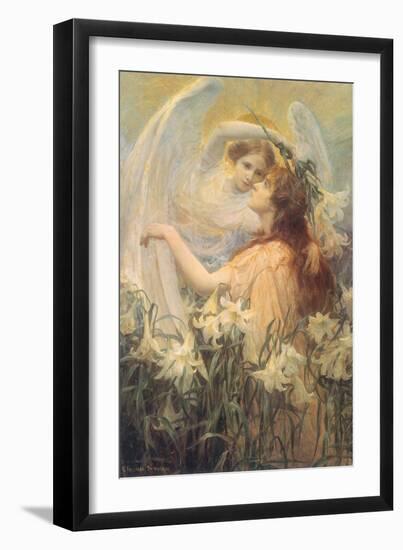 The Angel’S Message, 1905-George Hillyard Swinstead-Framed Giclee Print