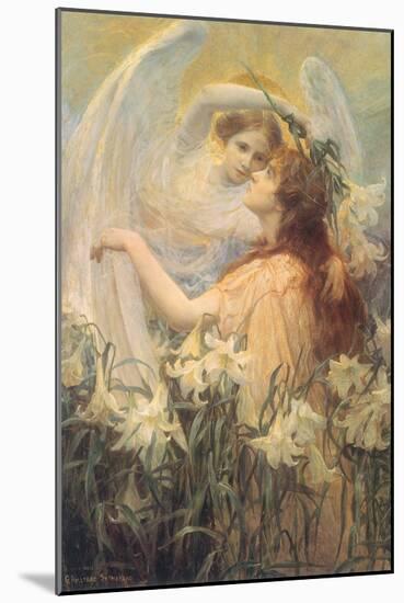 The Angel’S Message, 1905-George Hillyard Swinstead-Mounted Giclee Print