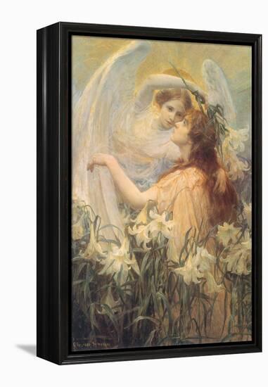 The Angel’S Message, 1905-George Hillyard Swinstead-Framed Premier Image Canvas