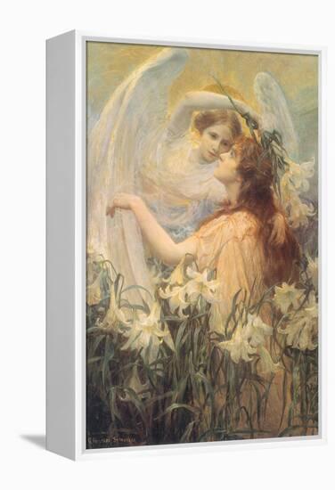 The Angel’S Message, 1905-George Hillyard Swinstead-Framed Premier Image Canvas