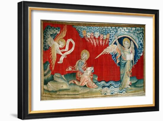 The Angel with an Open Book, No.27 from "The Apocalypse of Angers," 1373-87-Nicolas Bataille-Framed Giclee Print