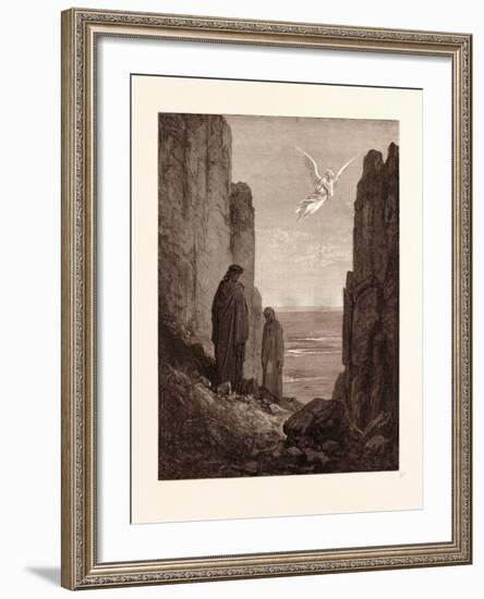 The Angelic Guide-Gustave Dore-Framed Giclee Print