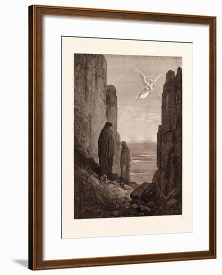 The Angelic Guide-Gustave Dore-Framed Giclee Print