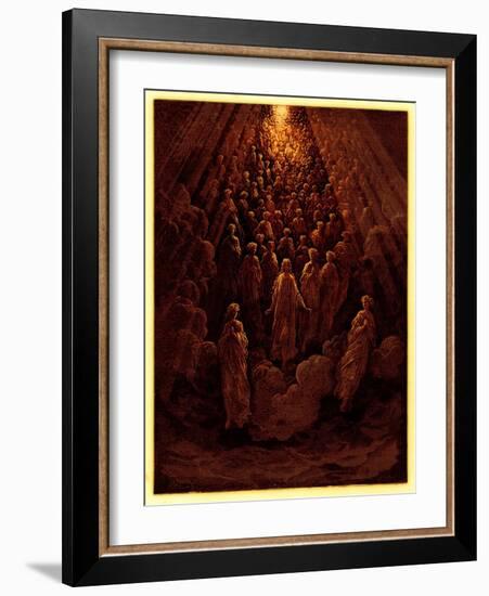 The Angels in the Planet Mercury, Illustration from 'The Dore Gallery', Published C.1890-Gustave Doré-Framed Giclee Print