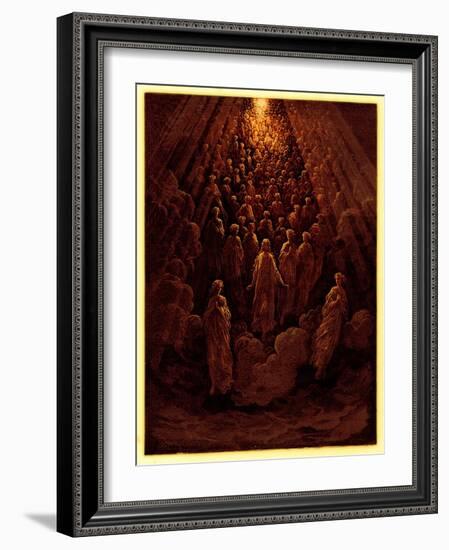 The Angels in the Planet Mercury, Illustration from 'The Dore Gallery', Published C.1890-Gustave Doré-Framed Giclee Print