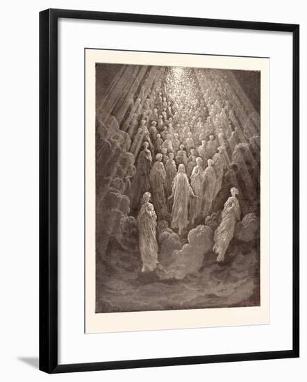 The Angels in the Planet Mercury-Gustave Dore-Framed Giclee Print