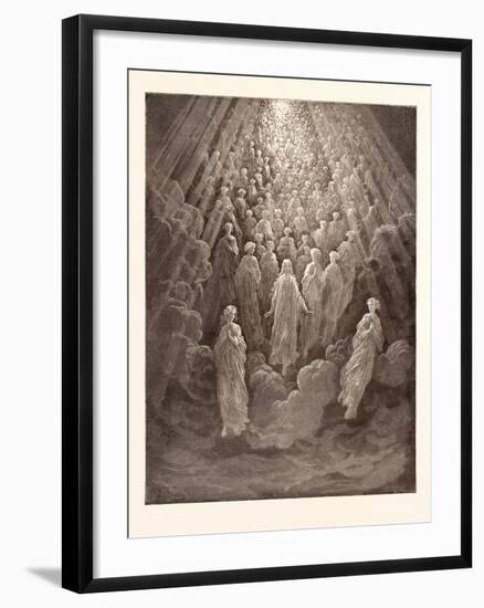 The Angels in the Planet Mercury-Gustave Dore-Framed Giclee Print