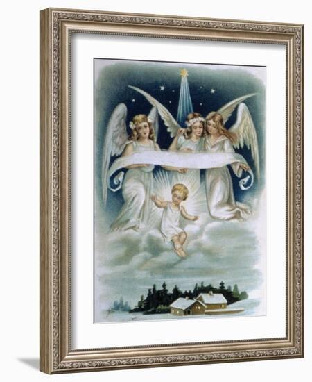 The Angels' Message-null-Framed Giclee Print