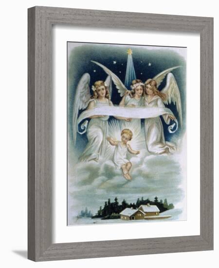 The Angels' Message-null-Framed Giclee Print