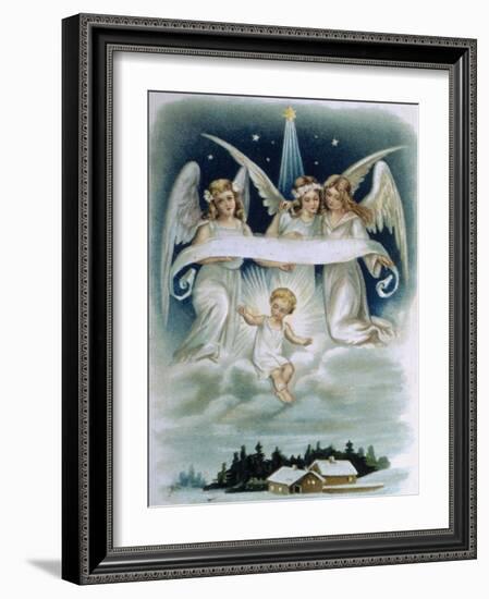 The Angels' Message-null-Framed Giclee Print