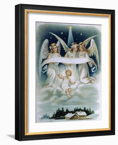 The Angels' Message-null-Framed Giclee Print