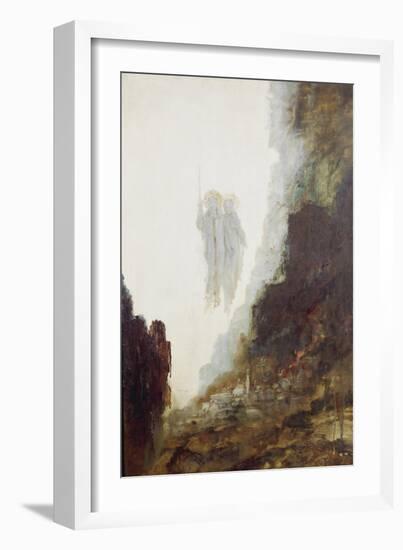 The Angels of Sodom (Detail), C. 1890-Gustave Moreau-Framed Giclee Print