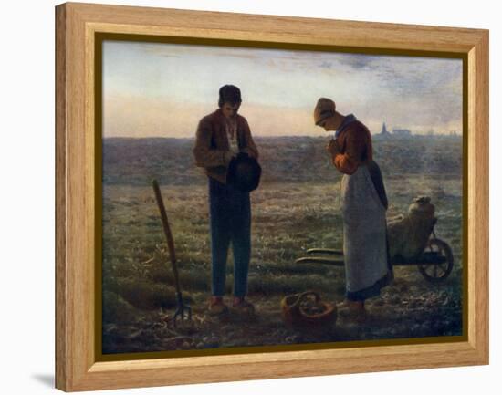 The Angelus, 1857-1859-Jean Francois Millet-Framed Premier Image Canvas