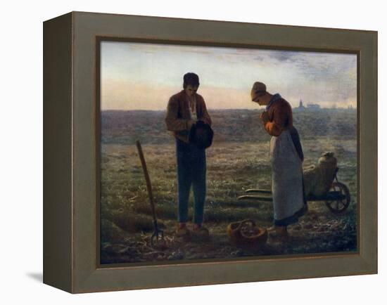 The Angelus, 1857-1859-Jean Francois Millet-Framed Premier Image Canvas