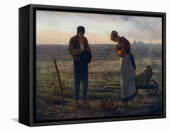 The Angelus, 1857-1859-Jean Francois Millet-Framed Premier Image Canvas