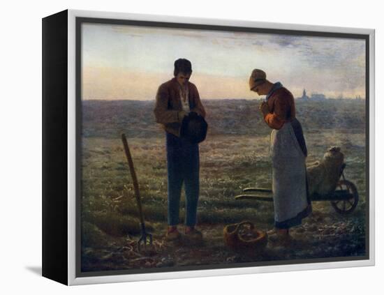 The Angelus, 1857-1859-Jean Francois Millet-Framed Premier Image Canvas