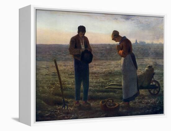 The Angelus, 1857-1859-Jean Francois Millet-Framed Premier Image Canvas