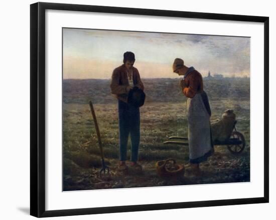 The Angelus, 1857-1859-Jean Francois Millet-Framed Giclee Print