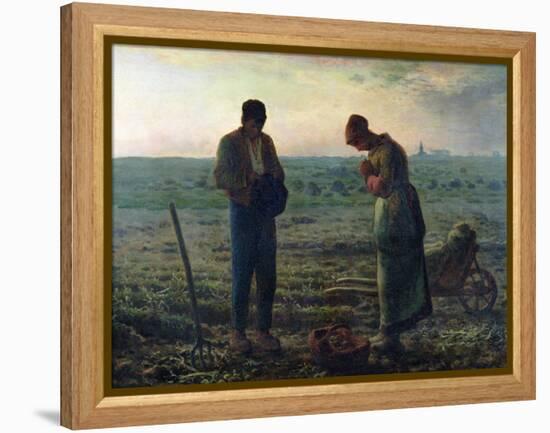 The Angelus, 1857-59-Jean-François Millet-Framed Premier Image Canvas