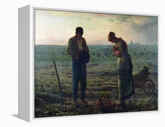 The Angelus, 1857-59-Jean-François Millet-Framed Premier Image Canvas