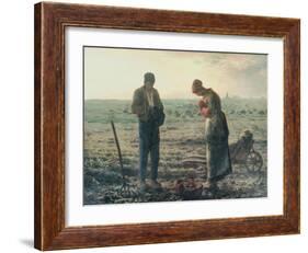 The Angelus, c.1857-59-Jean-François Millet-Framed Giclee Print