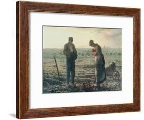 The Angelus, c.1857-59-Jean-François Millet-Framed Giclee Print