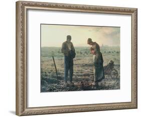The Angelus, c.1857-59-Jean-François Millet-Framed Giclee Print