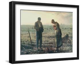 The Angelus, c.1857-59-Jean-François Millet-Framed Giclee Print