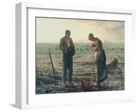 The Angelus, c.1857-59-Jean-François Millet-Framed Giclee Print
