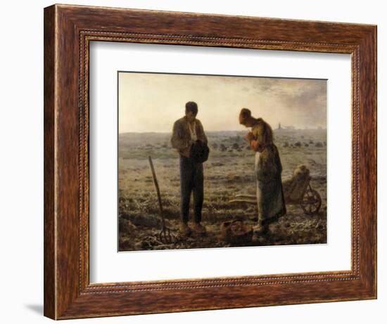 The Angelus (L'Angélus)-Jean-Fran?ois Millet-Framed Art Print